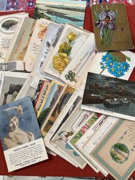 Approximately 100 Postcards From The 1900s-1940s (9)
