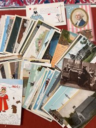 Approximately 100 Postcards From The 1900s-1940s (14)