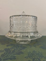 Substantial Waterford Crystal Marquis Large Cake Plate