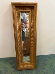 Ethan Allen Slim Gold Frame Mirror