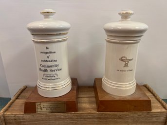 Newton Pharmacy 1961 And 1979 Awards For Outstanding Health Service