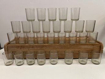 Large Lot Of Glass Tea Light Candle Holders