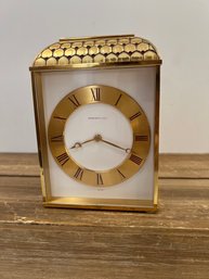 Tiffany Red Enamel Mantle Clock