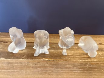 Lalique Yoga (maybe), Stretching Crystal Figures