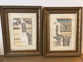 Palladio Corinthian Capitol Architecture Prints