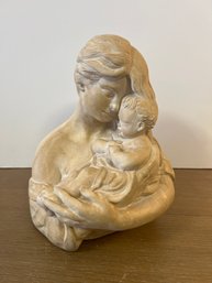 VINTAGE WM Marotta 1969 Sculpture Mother With Child, Signed