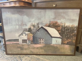 Blue Barn Print