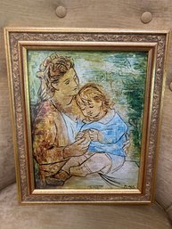 Picasso Mother And Child Print Les Gemmaux De France