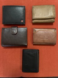 Leather Wallets: Fossil, Swiss Army, Blue Mount, Villtur, And Paul Taylor