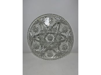 Cut Glass Divided Serving Platter