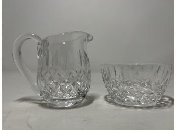 Waterford Crystal Creamer & Sugar Bowl