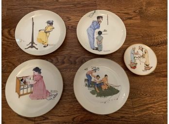 Zelda Of Apple Valley Norman Rockwell Plates