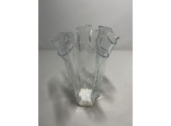 Ruffle Glass Vase