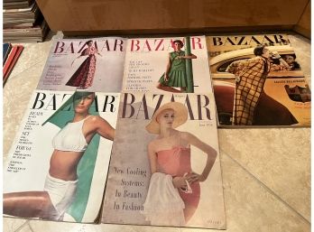 Vintage Bazaar Magazines 1964, 1958, 1960, 1961 And 1950