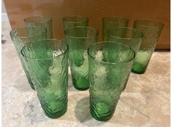 9-Green Ice Tea Glassware