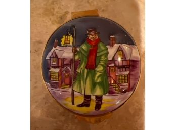 Winter Scene Trinket Box Made In England By The Crummles