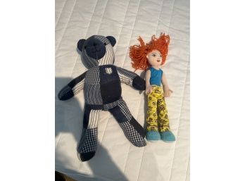 Pottery Barn Kids Bear And Groovy Girl Doll