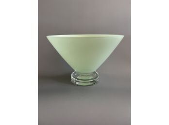 Kosta Boda Hand Blown Green Bowl