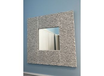 White Stone Wall Mirror