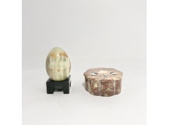 Marble Egg & Box