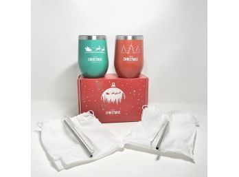 Christmas Wine Tumblers