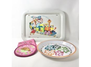 Vintage Childrens Tray And More