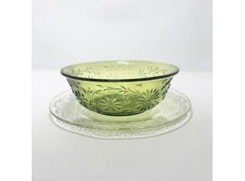 Daisy Bowl And Plate