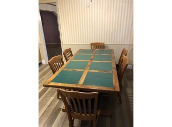 Hand Made Kitchen Table (chairs Are In Other Lots)