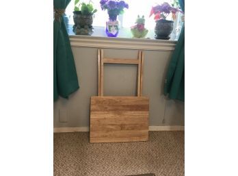 Set Of 2 Wood TV Trays