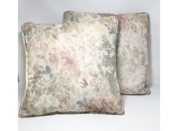 Set Of 2 Floral Throw Pillows