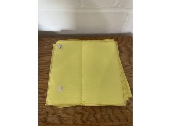 Pack Of 10 Yellow Cloth Napkins