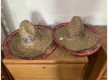 2 Sombreros Made In Mexico