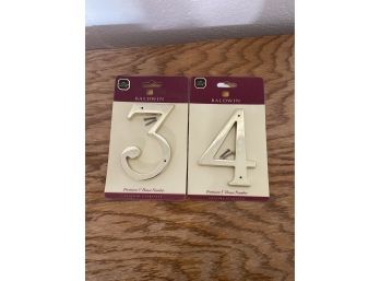 100 Solid Brass House Numbers