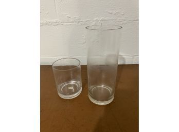 2 Cylinder Vases