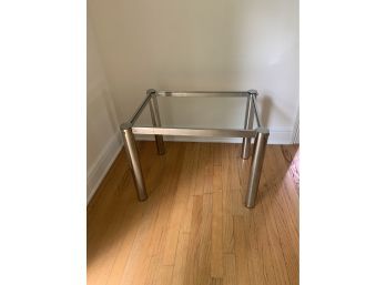 Chrome And Glass Table