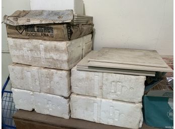 Huge Lot Of Ceramic And Porcelain Tiles