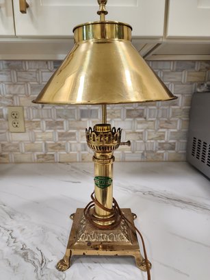 Vintage Orient Express Brass Lamp