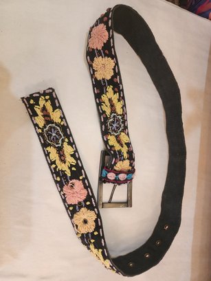Boho Embroidered Belt 43' Long