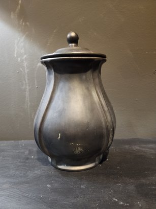 Wall Pot With Lid. Made In 70's Usa