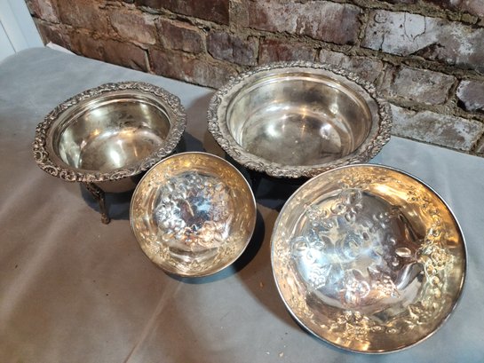 Incredible Set Of  Antique  Arabian Silver Plate Tea Containers