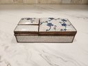 BEAUTIFUL CLOISONNE ANTIQUE ASIAN CIGARETTE AND ASHTRAY HOLDER