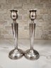 #1 Pair Of Sterling Silver Weighted Candlesticks