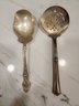 #14 Set Of 2  Beautiful Vintage/antique Sterling Silver Serving Spoons.