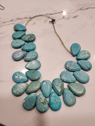 TURQUOISE TEARDROP NECKLACE WILL SHIP