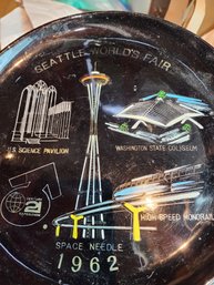 1962 Seattle World's Fair Hand Painted Plate