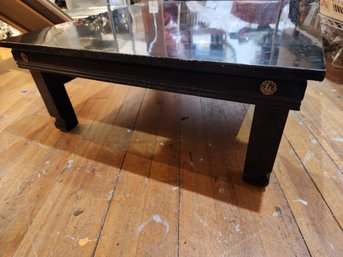 BLACK LACQUER ASIAN FOLDING TABLE