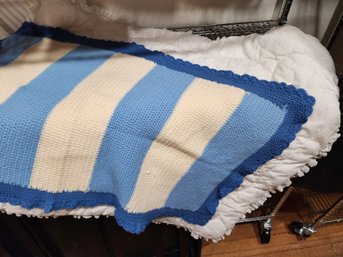 2 BABY CRIB BLANKETS