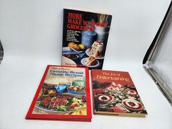 3 HOME ENTERTAINING BOOKS VINTAGE