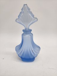 FROSTED BLUE PERFUME BOTTLE