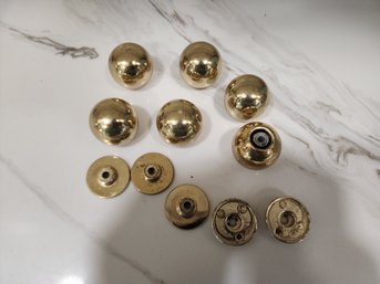 #1 HEAVY BRASS KNOBS VINTAGE 6